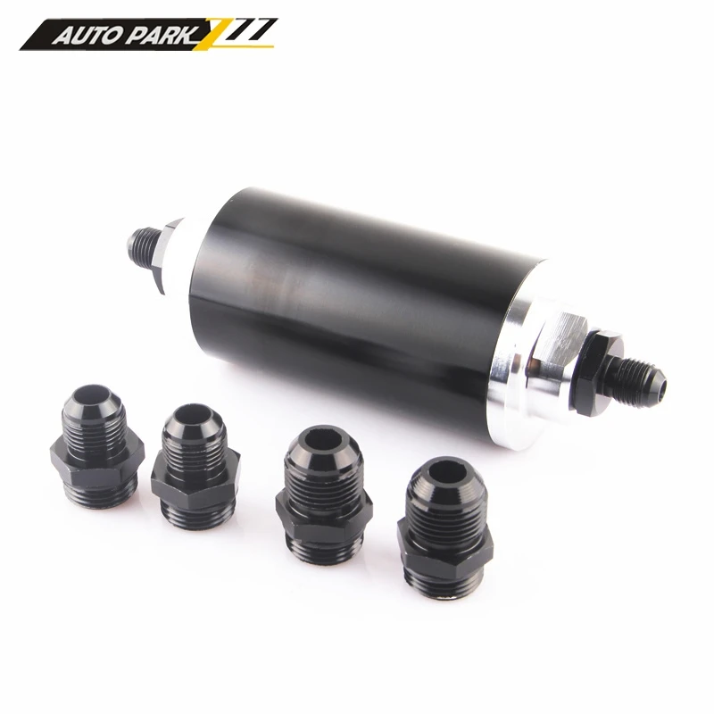 Universal 58MM fuel filter AN6 8 10 fitting adapter 100 micron stainless steel element FF01 | Автомобили и мотоциклы
