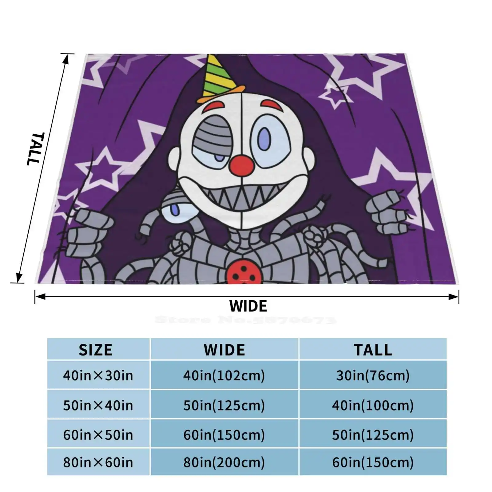 Ennard-Five Nights At: Sister Location Модное мягкое теплое фланелевое одеяло Fnaf Sl Five At