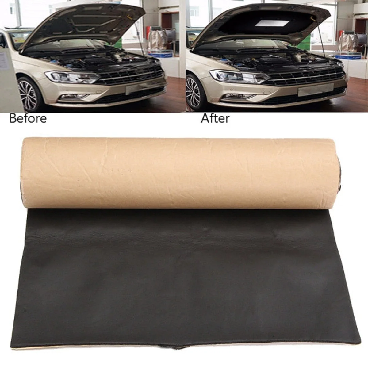 

100cmx100cm Car Sound Proofing Deadening Car Truck Sound Insulation Cotton Heat Closed Cell Foam Car Accessories For VW Ford