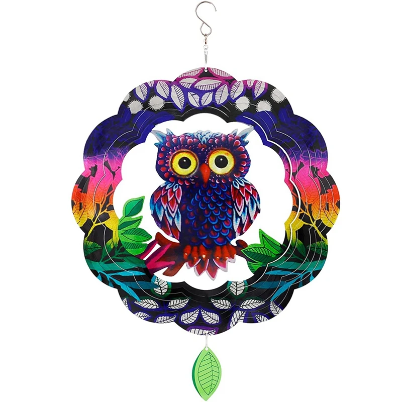 

Ветряные шпиннеры для украшения дома и сада, украшение для двора во дворе и двора, наружное искусство, наружное украшение, 12-дюймовый ветрян...