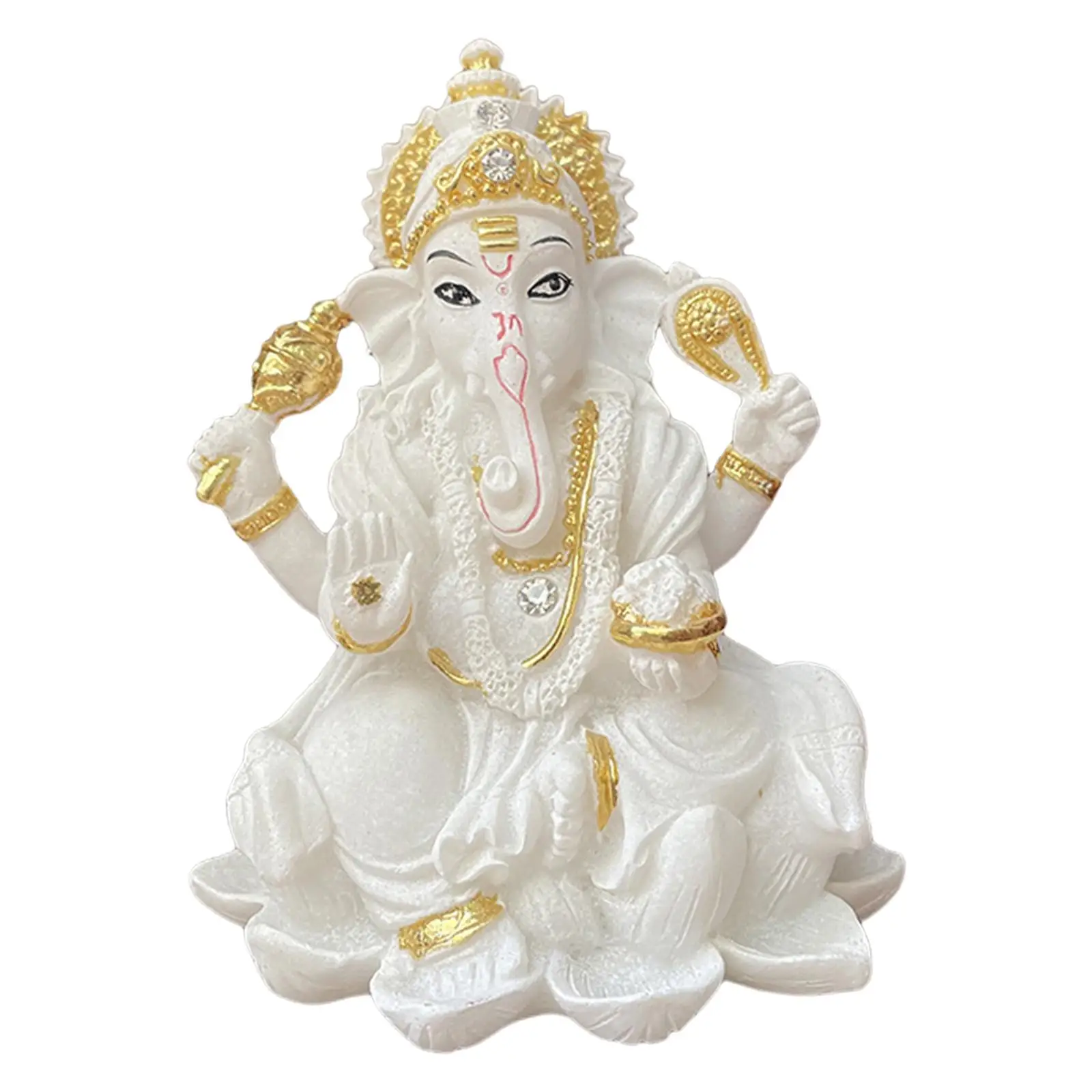 

Lord Ganesha Statue Elephant Buddha Blessing God Figurine Success Gift