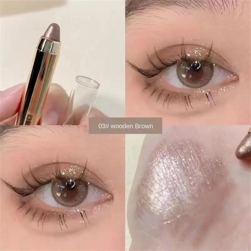 

Double Head Eye Shadow Stick Glitter Pearlescent Brightening Highlight Pencil Shimmer Eyeshadow Pen Lazy Makeup Beauty Cosmetics