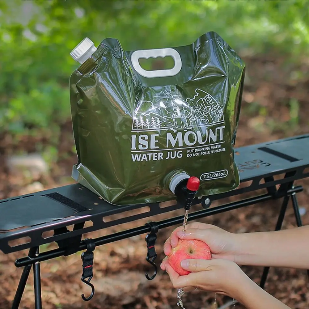 Новая уличная сумка для воды объемом 7 5 л портативная с ручкой складная клапаном