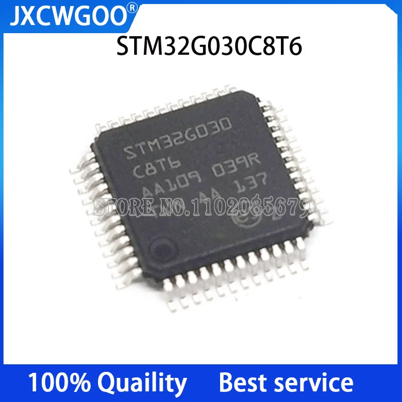 

Микроконтроллер STM32G030C8T6 STM32G030 LQFP48 32-bit MCU, новый оригинальный, 10 шт.