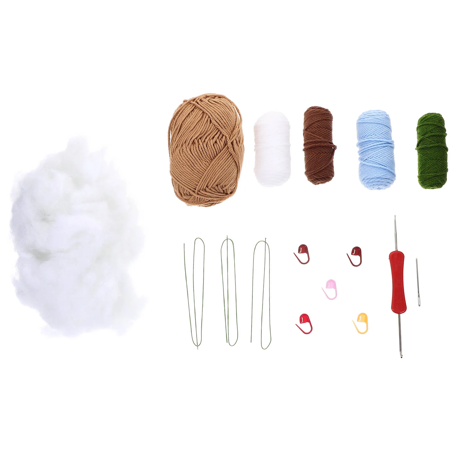 

Crochet Kit Adults Material Beginners Knitting Tool Manual Decor Yarn Kits Flower Hooks