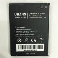 1pcs new 2450mah battery for uhans a101 a101s uhans phone battery high capacity long standby