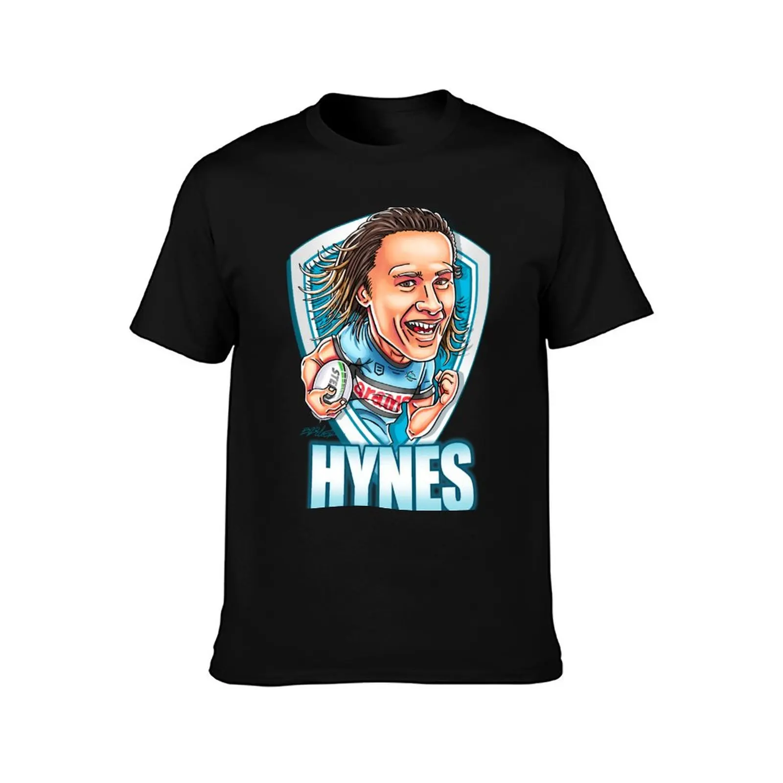 Фото Футболка Nicho Hynes Cartoon - Cronulla - NRL, однотонная футболка больших размеров №2