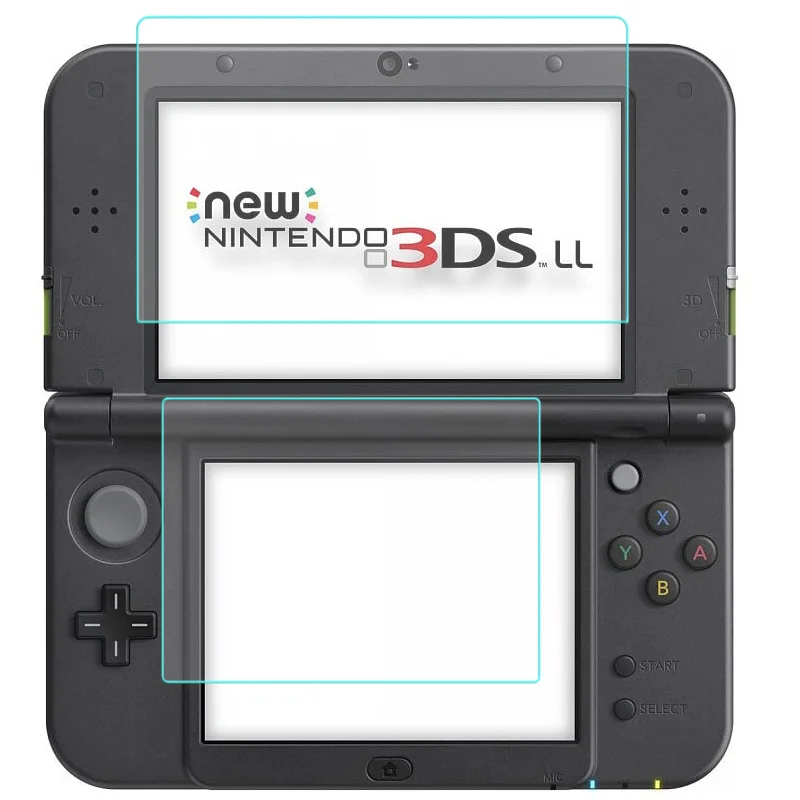 2pcs/set Tempered Glass for Nintendo New 3DS XL/LL 3DSXL/3DSLL Protective Glas Screen Protector for 3DS XL