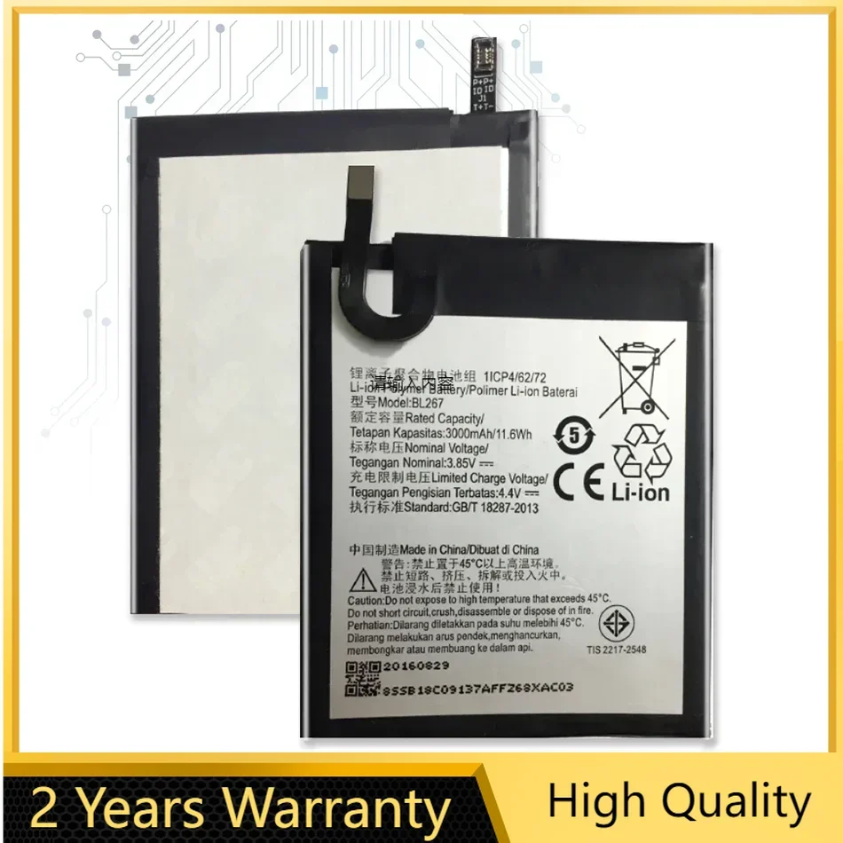 Аккумулятор мобильного телефона BL267 BL272 для Lenovo Vibe K6 K33a48 K33b36 K33b37 Power K33A42 XT1662 K3