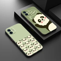 cartoon cute panda bear phone case for funda iphone 13 12 11 pro max mini x xr xs max 6 6s 7 8 plus back coque silicone cover
