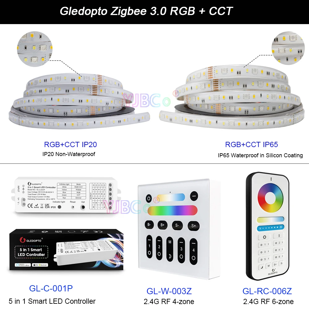 

Светодиодсветодиодный лента 5 в 1, RGB/ CCT/диммер
