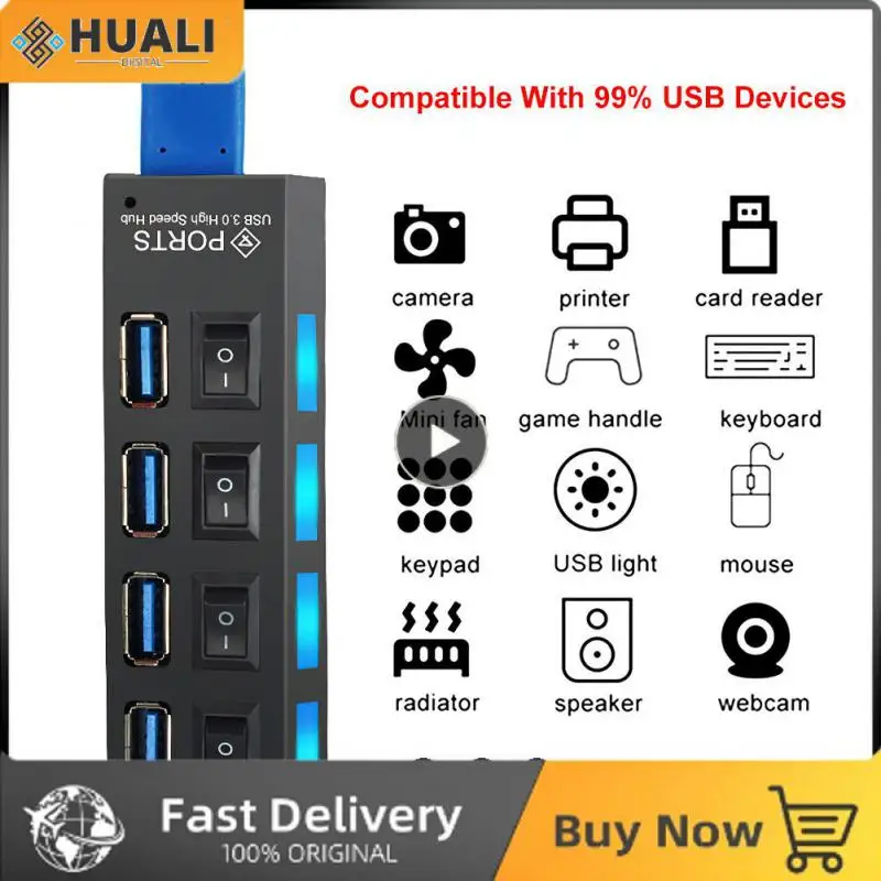 

Адаптер питания, совместимый с USB 1,1, 4/7 портами, 5 Гбит/с