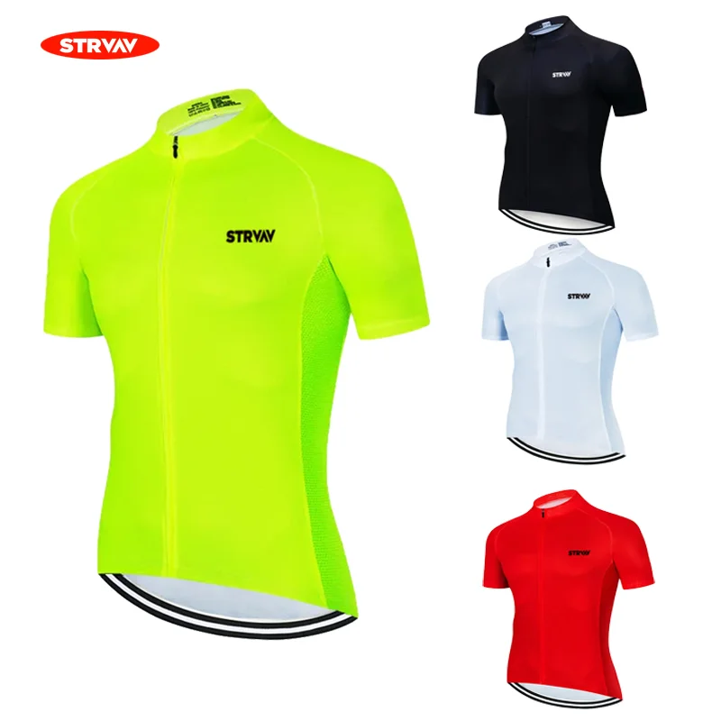 Мужской Летний Велосипедный Трикотаж STRVAV 2024 Быстросохнущий Полиэстер Одежда Для