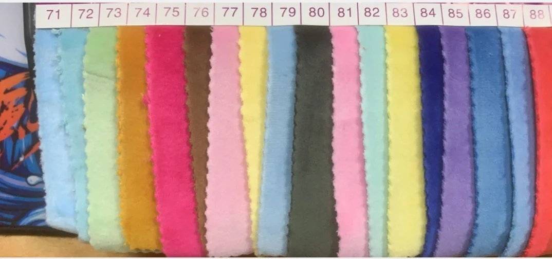 2022 New Mochi Minky  1mm Pile Super Stretch 5% Spandex Mochi Soft Short Plush Fabric Toys Cloth Sofa  Pajamas Sewing Material images - 6