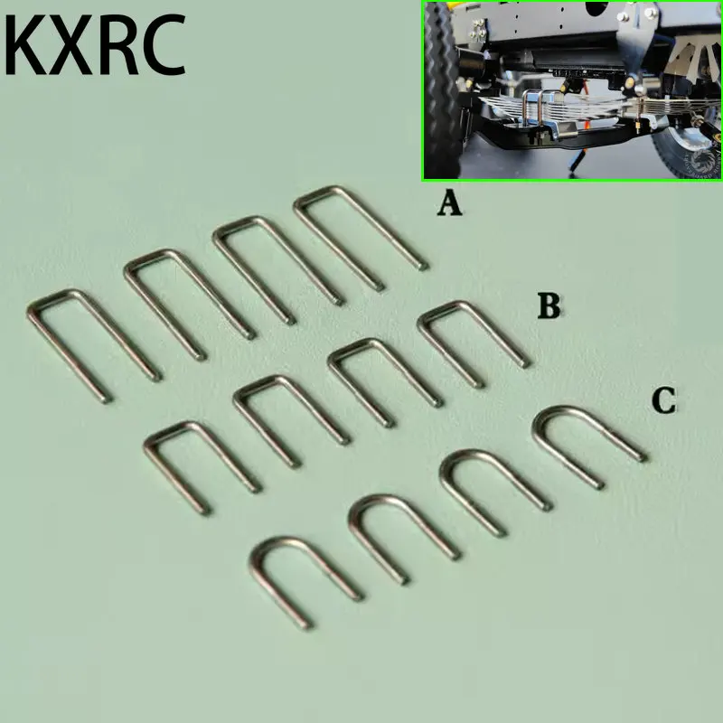 

Metal Suspension Spring Steel U-screw M2 Bolts for 1/14 Tamiya RC Truck Trailer Scania 770S R620 Benz Actros Volvo MAN LESU Part