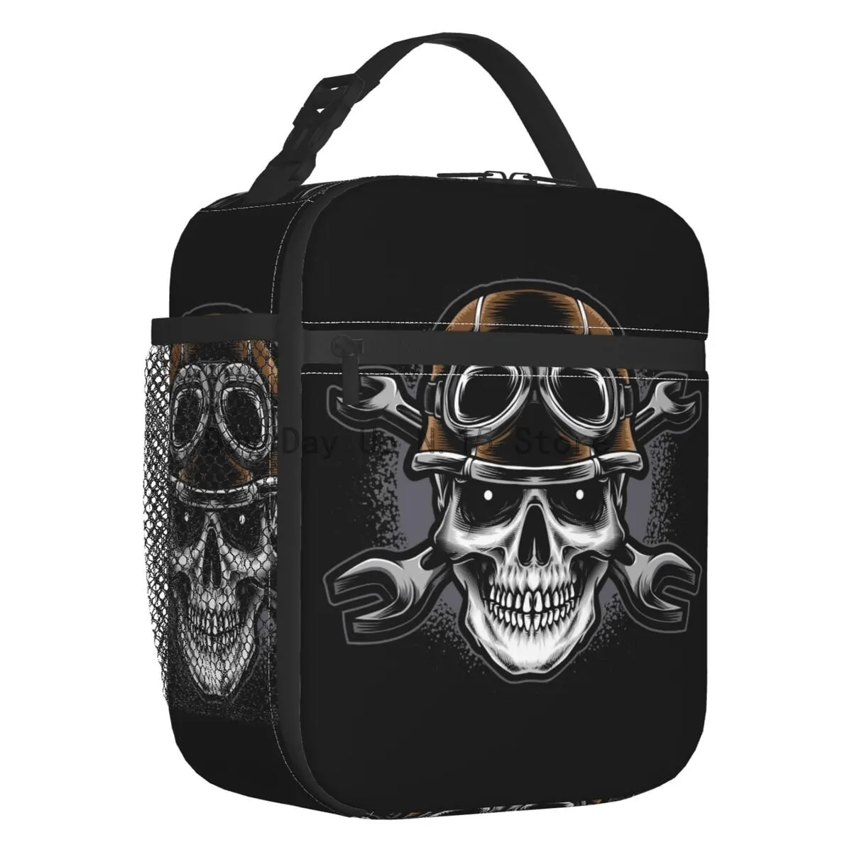 

Scuba Skull Dive Diver Insulated Lunch Bags for School Office Waterproof Cooler Thermal Lunch Box Women Children