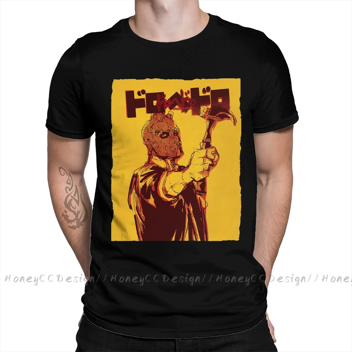 

Dorohedoro Print Cotton T-Shirt Camiseta Hombre KAIMAN Monster For Men Fashion Streetwear Shirt Gift