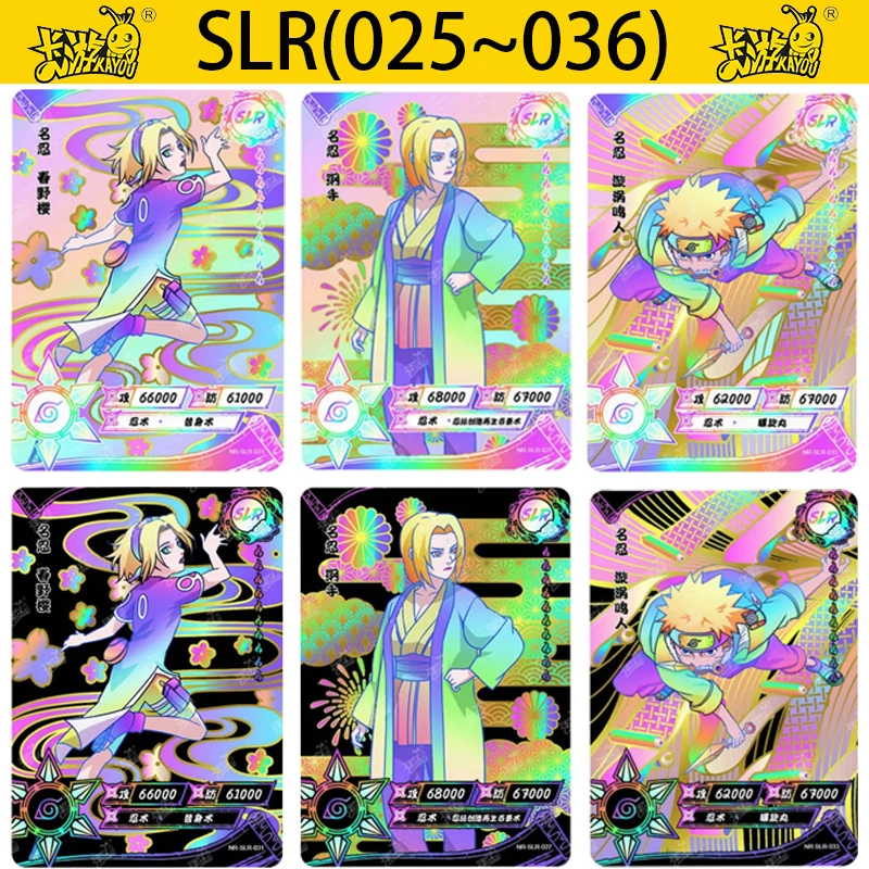 Оригинальные коллекционные карточки KAYOU Naruto SLR аниме персонажи Yamato Orochimaru Tsunade Hyuga Neji Haruno Sakura SLR флэш-карты