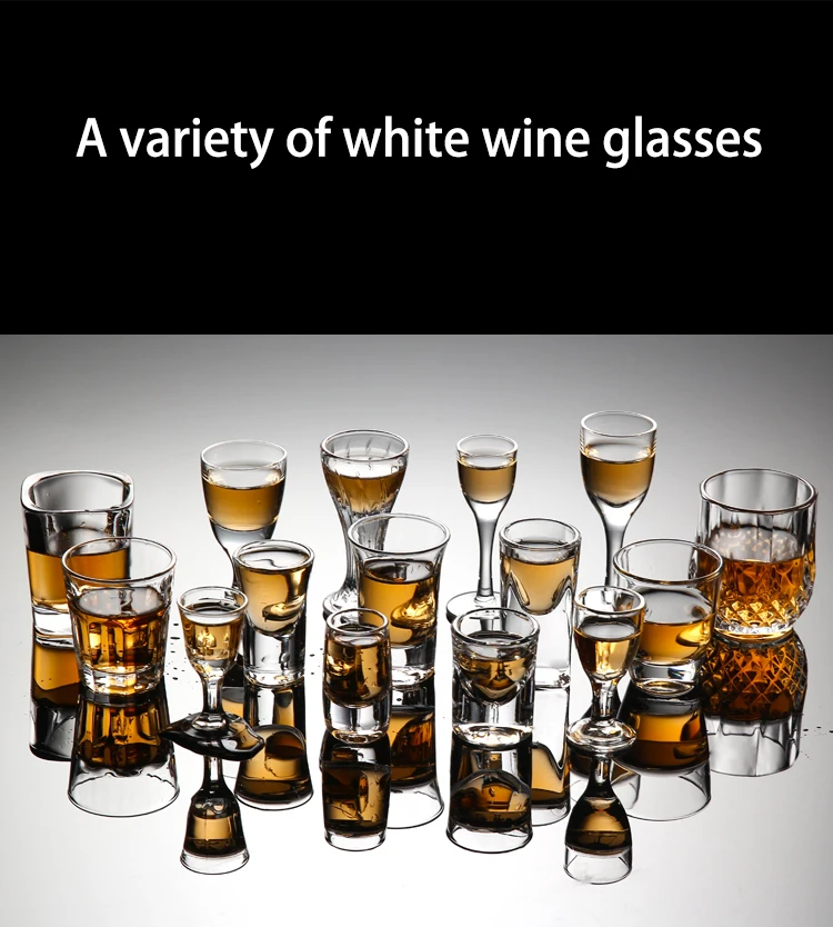 

2/4/6/8PCS Crystal Cup Shot Glass Cup Creative Spirits Wine Glass Cup Glasses Party Drinking CharmingThick BottomCup Wine Glass