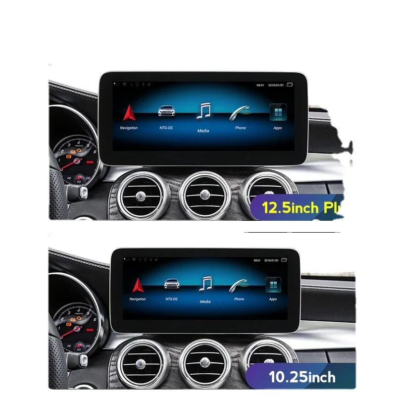 N8 8-ядерный 8 + 128G Blu-ray экран 12 5 "автомобильный DVD-плеер для Benz C W205/GLC X253/V Class 2014-2018 NTG