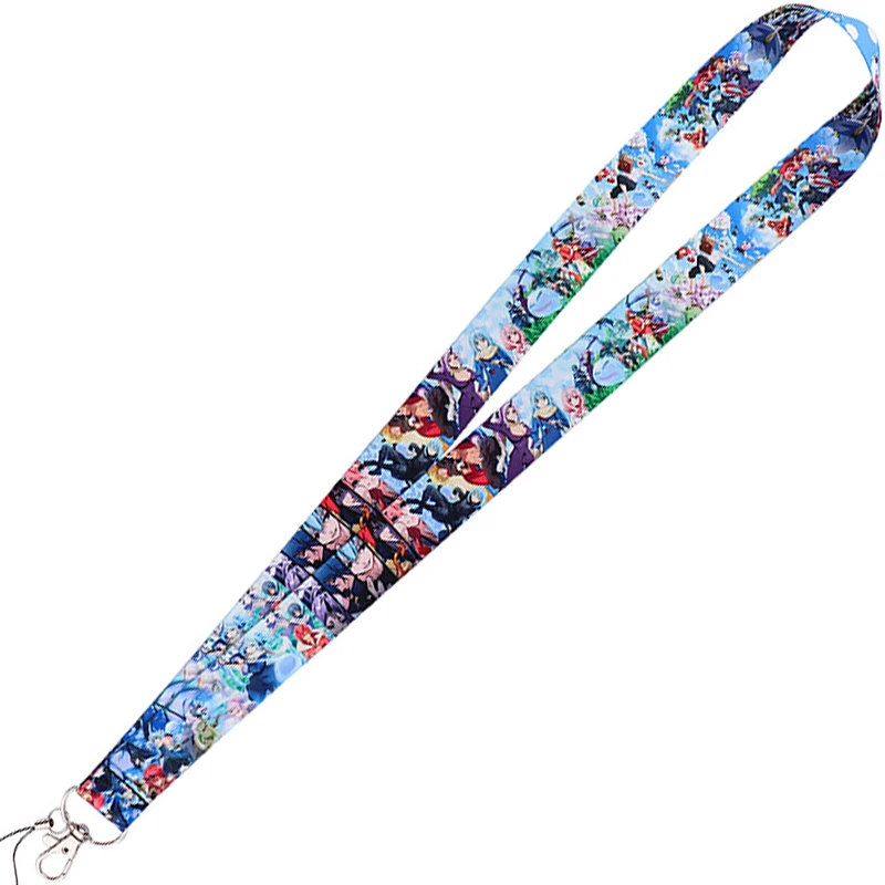

C2321 Anime Figure Cartoon Neck Strap Lanyards for Key ID Card Gym Cell Phone Strap USB Badge Holder Rope Pendant Key Chain Gift