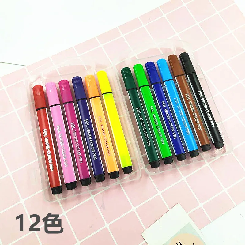 Watercolor Pen Student Stationery Water Color Crayons 043