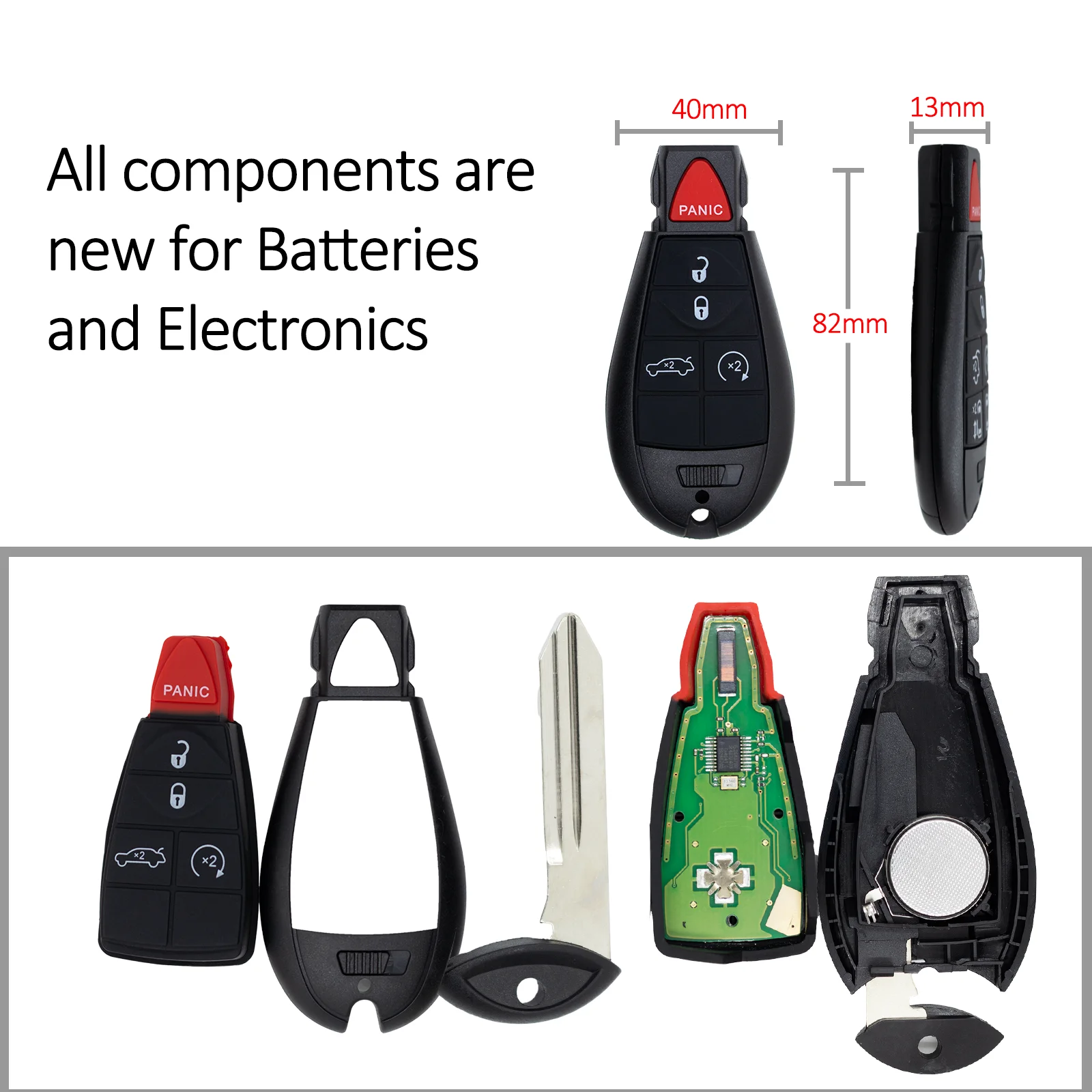 IYZ-C01C M3N5WY783X для Chrysler Dodge Jeep все модели 5-кнопочный брелок без ключа автомобильный