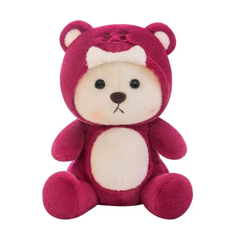 

Bear Stuffed Animal Plushie Realistic Soft Cuddly Bear Toy Portable Bear Animal Stuffed Plush Toys For Girl Boy All Ages Great