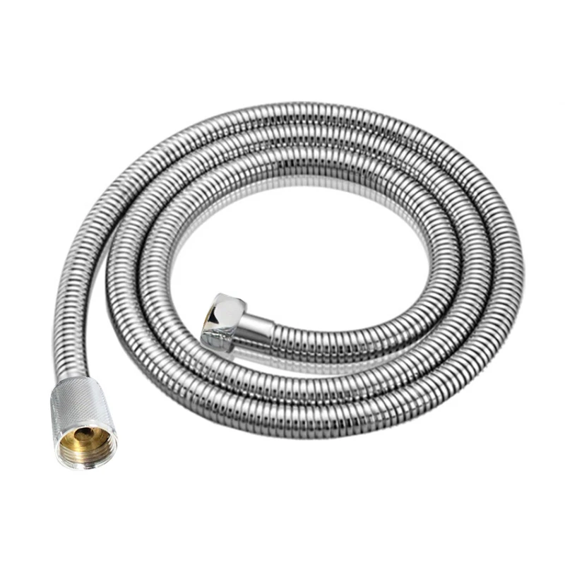 

Stainless Steel Shower Head Hose Gasket Bathroom Water Pipe Chrome 3/2/1.5 M Shower Head Hose Pipe Durability Washers Flexible