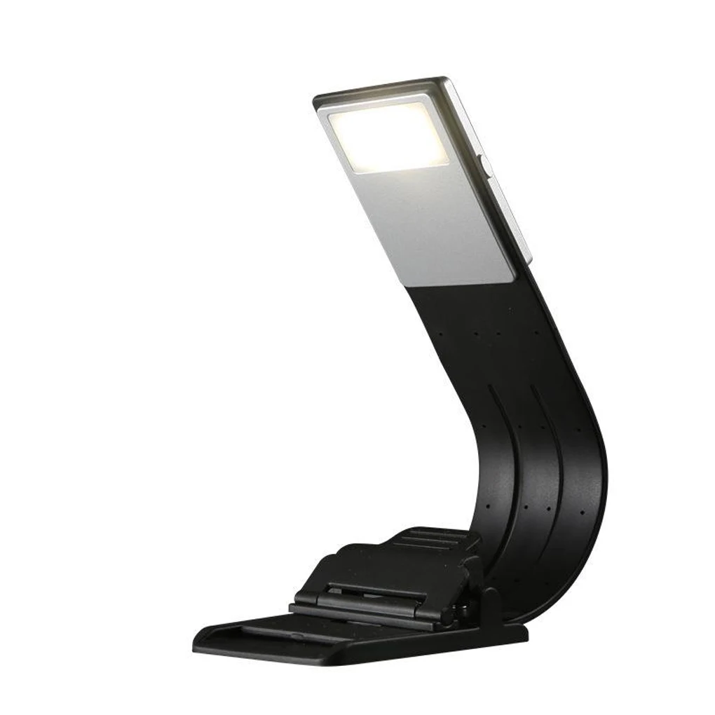 

Tabletop Book Reading Light 3 Colors Brightness Dimmable Clip-on Desk Lamp USB Rechargeable Bedroom Dormitory Office