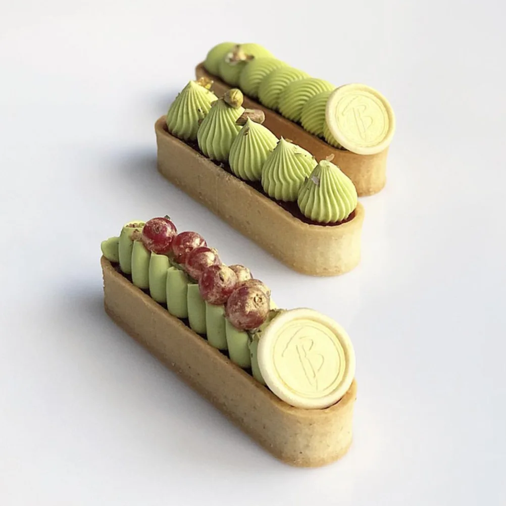 2 шт. овальная форма для тарталеток практичная десертного мусса из нержавеющей