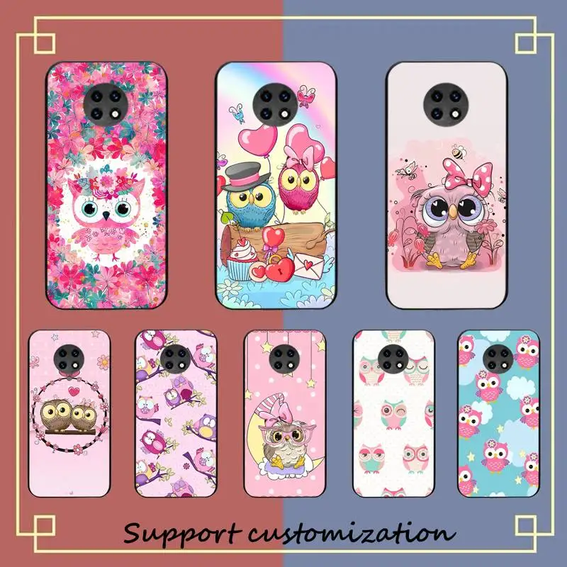 

Lovely Owl Cartoon Animal Phone Case for Redmi 5 6 7 8 9 A 5plus K20 4X S2 GO 6 K30 pro