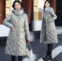 beardon down cotton padded winter women coat 2022 winter new long korean style windproof clothes hooded thick big pocket jacket