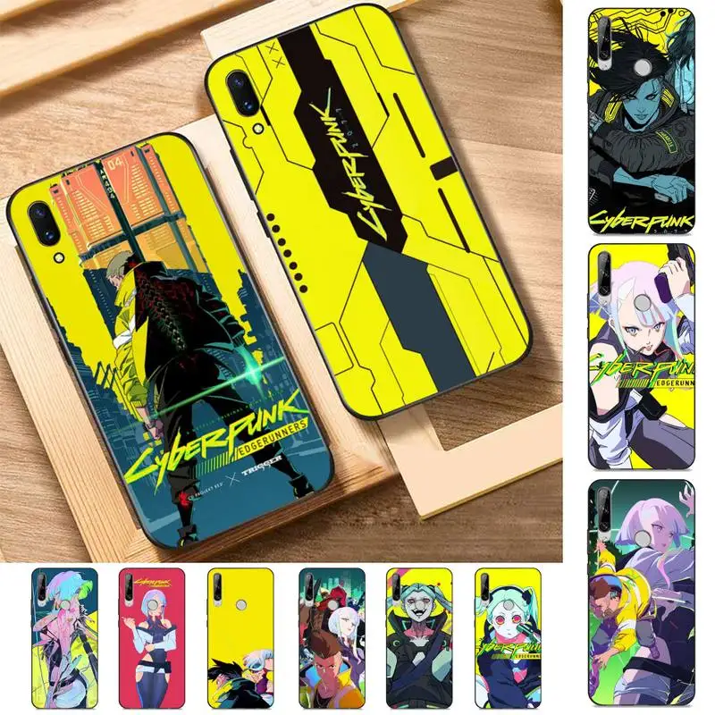

Hot Anime Cyberpunk Edgerunners Lucy Phone Case for Huawei Y 6 9 7 5 8s prime 2019 2018 enjoy 7 plus