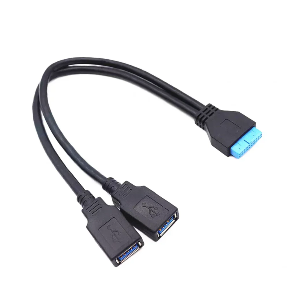 Основная плата Кабель передачи данных USB3.0 19/20-контактный к двойному гнездовому