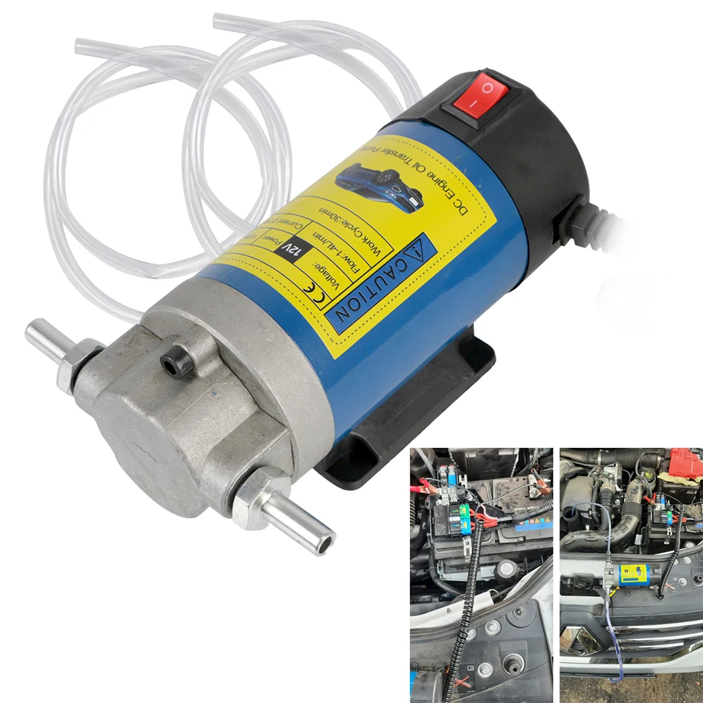 

Oil Transfer Pump For Car Motorcycles 12V Electric Scavenge Suction Transfer Change Pump Motor Oil Diesel Extractor Pump