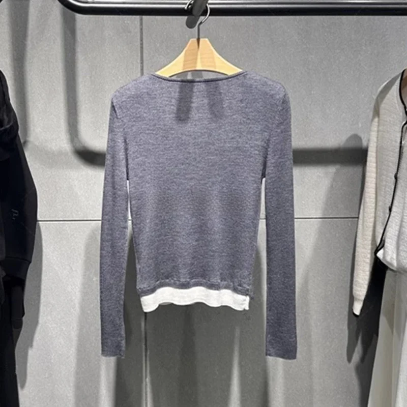 2024 осенне-зимняя одежда микрофон такой же новый универсальный облегающий