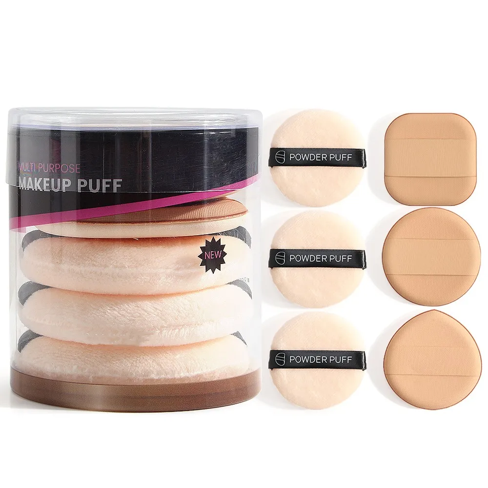 

6pcs Professional Round Shape Face Body Powder Foundation Puff Portable Soft Cosmetic Puff Makeup Sponge Lot for Women