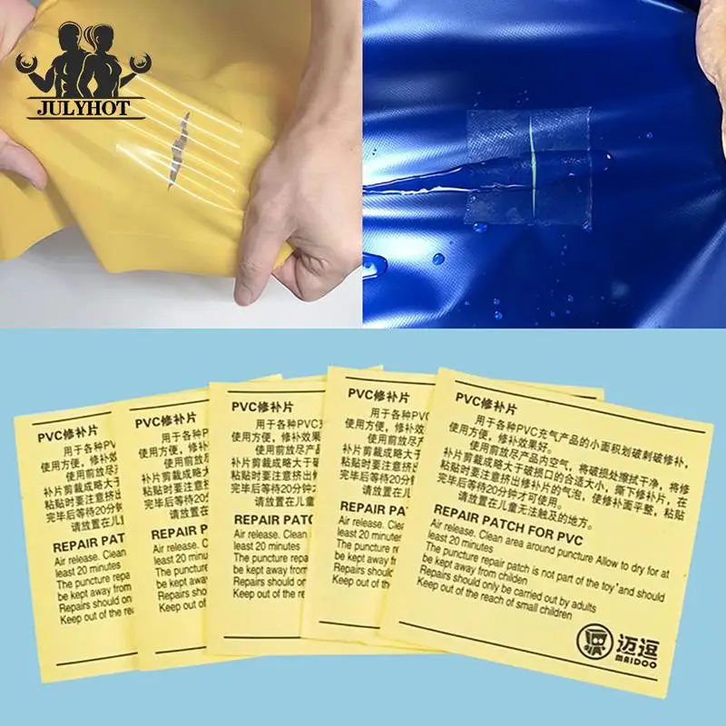 

5 Pcs PVC Patches Stickers Outdoor Camping Tent Repair Tape Tool Waterproof Clear Self Adhesive Nylon Sticker Patch