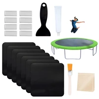 19 pcs trampoline patch repair set square glue on repair holes or tears in a trampoline mat repair patches set for most