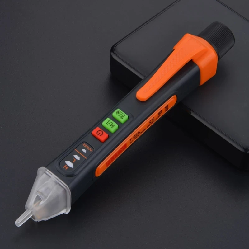 

NJTY Non-contact Tester Pen AC Voltage Detector Meter Sensitivity Adjustable Tester 12-1000V Voltage Tester With Infrared laser
