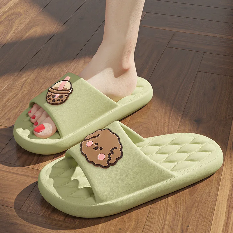 Summer Beach Slides Soft Bath Cartoon Cute Sandals Outdoor N