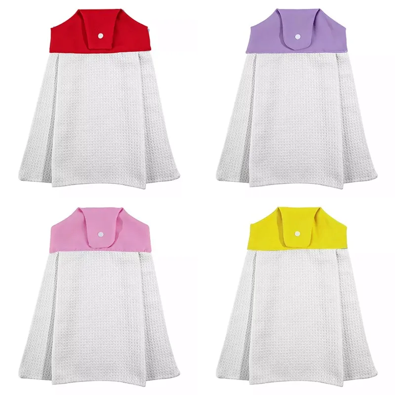 Handkerchief Dress Shape Sublimation Blanks Print Kitchen Towel For Heat Transfer Printing