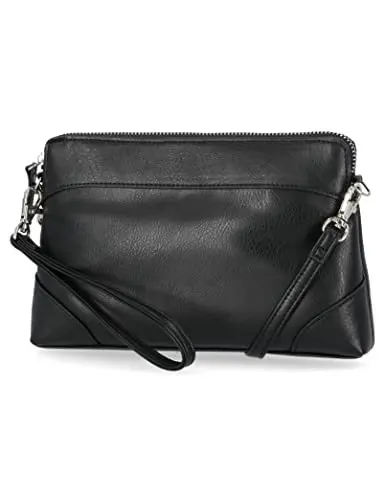 

Stephanie Anti Theft Womens Crossbody Wristlet Bag RFID Purse Wallet, Black