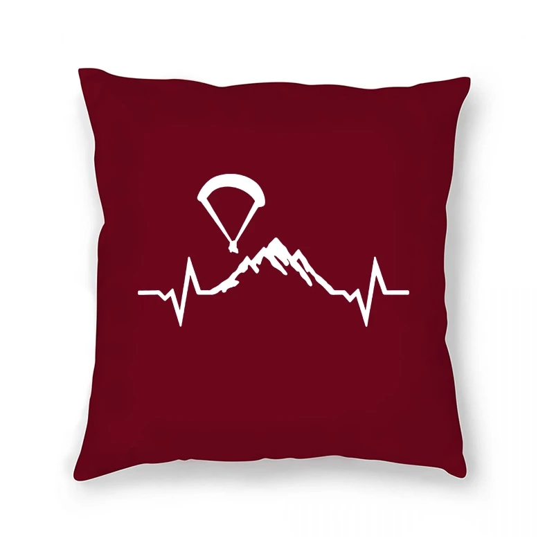 

Paragliding Mountains Ecg Heartbeat Pillow Case Designer Style Breathable Streetwear XS-5xl Pattern Cheap Sale