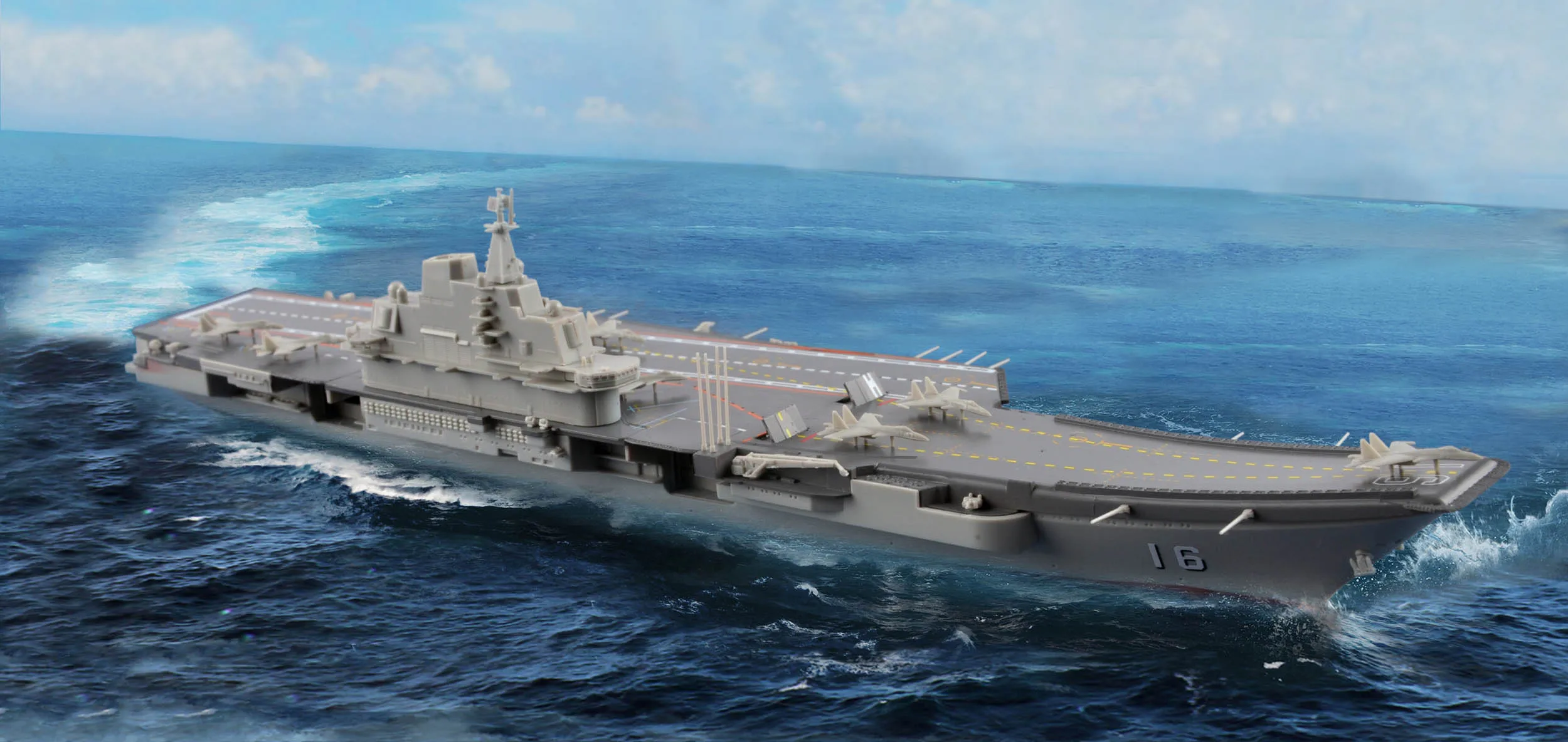 

Trumpeter 07313 1/1000 PLA NAVY авиаперевозчик LiaoNing CV-16 2019