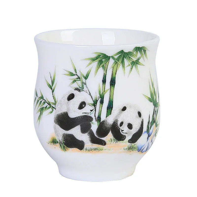 Panda Fat Jade Master Cup Китайский стиль Чайная чашка Легкая роскошная ретро большая дегустационная чашка Домашний бизнес-подарок Чайная чашка (art.: 3920cfccd2ef7) - 3920cfccd2ef7