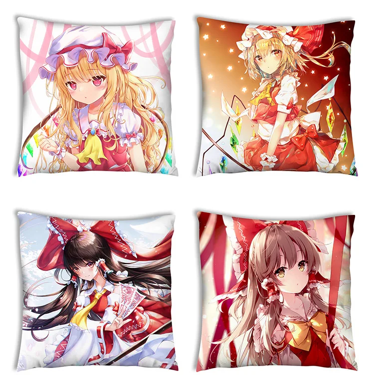 

2022 год, проект Touhou, анимационная квадратная подушка, подушка, чехол, подушка, мебель, подушка для спины, японское аниме, подушка для подарка ...