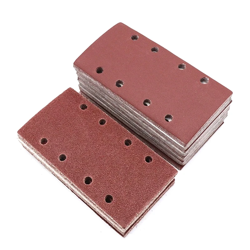 

9.5X18.5Cm 60-2000Grit 8Holes Sander Sandpaper Furniture Sanding Turning Finishing Sand For Square And Wet 150PCS Promotion