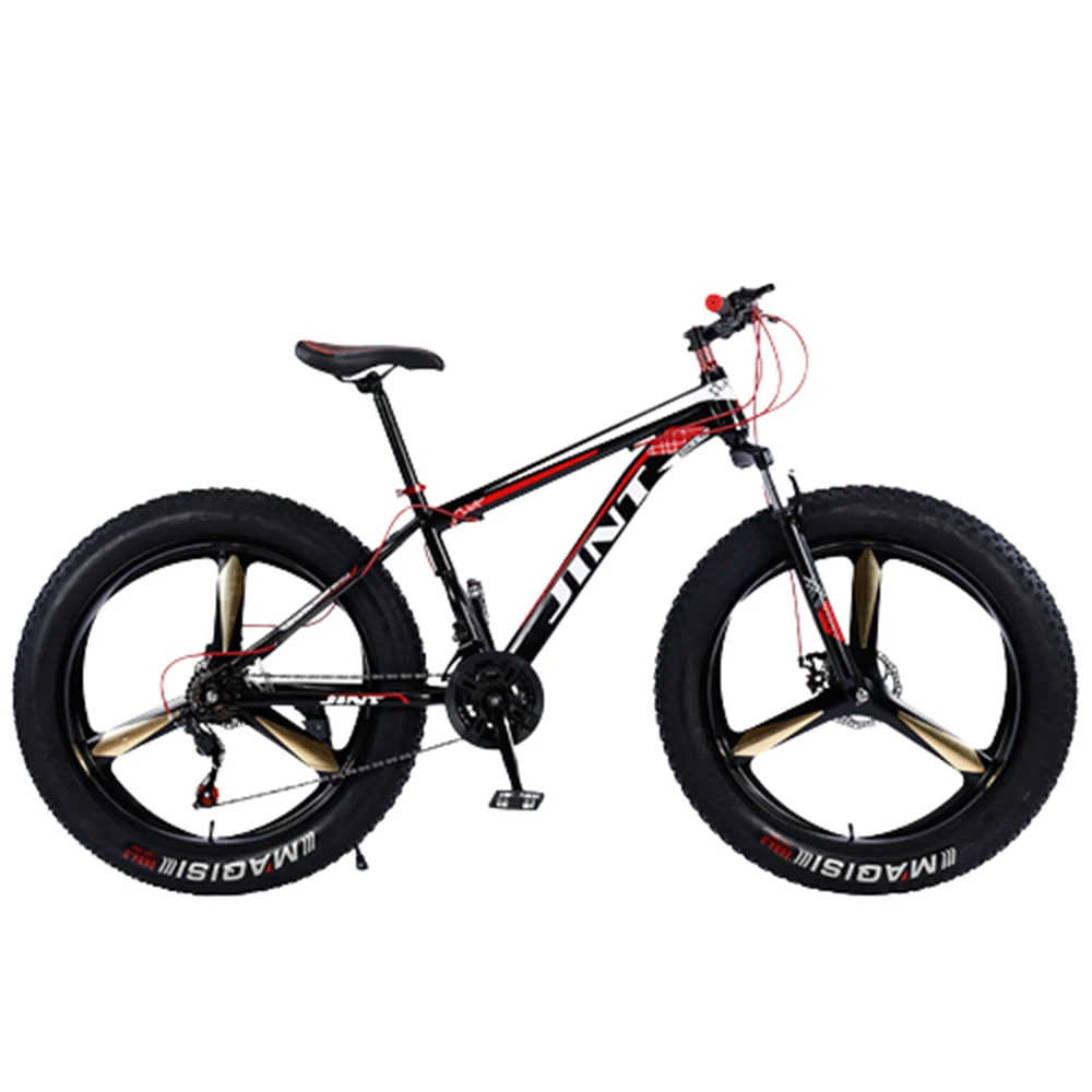 

26 Inch Bicycle 24/27 Speed Snowfield Bike Sensitive Dual Disc Brake Damping Front Fork High Carbon Steel Frame Mountain Cycling